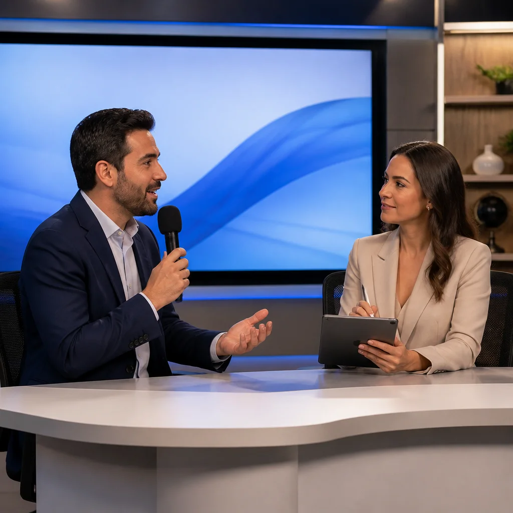 Treinamento para apresentadores de TV